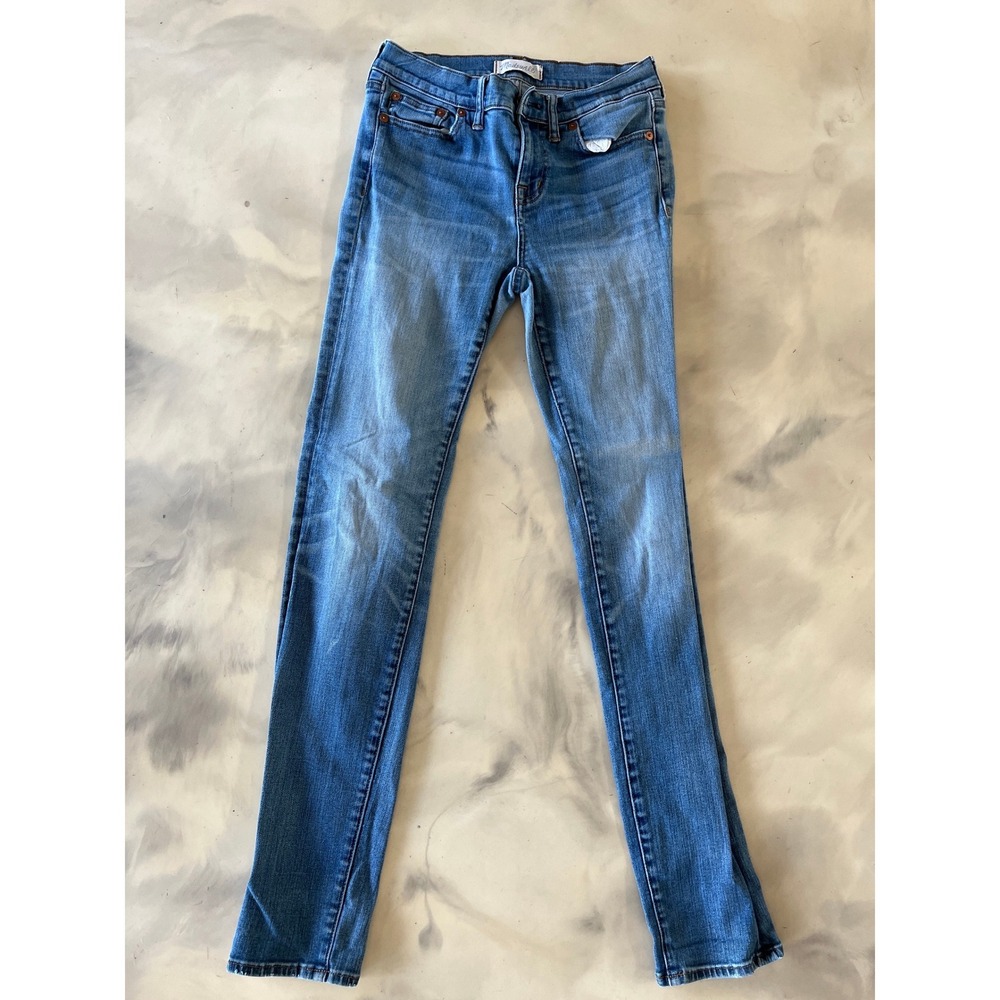 Madewell Alley Straight Jeans Medium Wash Blue Denim Casual Classic 27